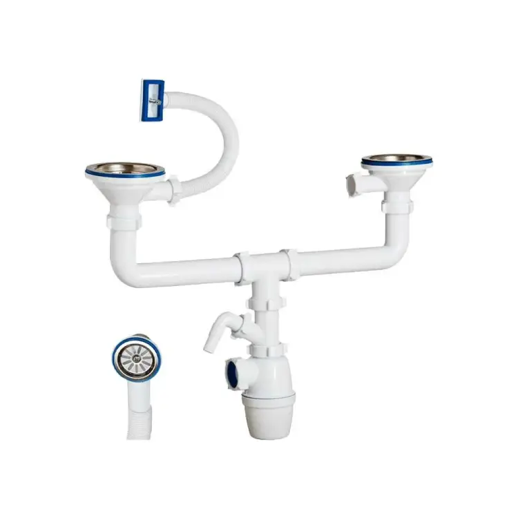 Одноуровневый двойной бутылочный сифон ORIO К-40592