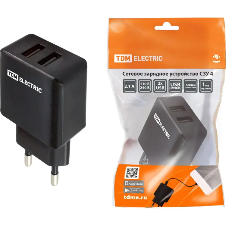 Сетевое зарядное устройство TDM ELECTRIC СЗУ 4 SQ1810-0021 Сетевое зарядное устройство TDM ELECTRIC СЗУ 4 SQ1810-0021