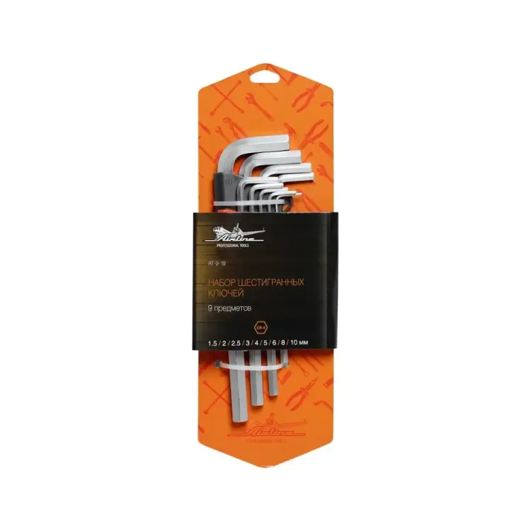 Набор шестигранных ключей Airline AT-9-19