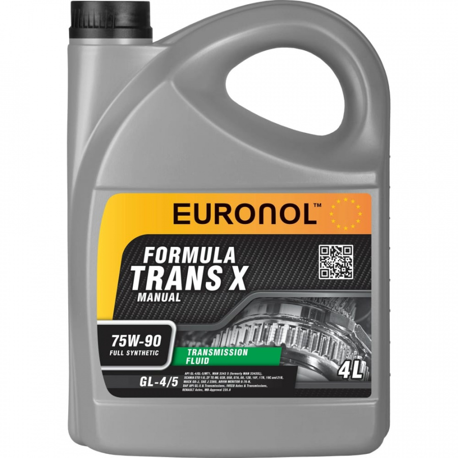 Трансмиссионное масло Euronol TRANS X 75w-90, GL-4/5