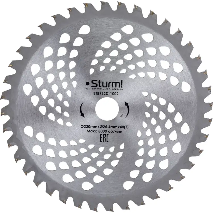 Универсальная фреза для бензотриммера Sturm BT8952D-1002