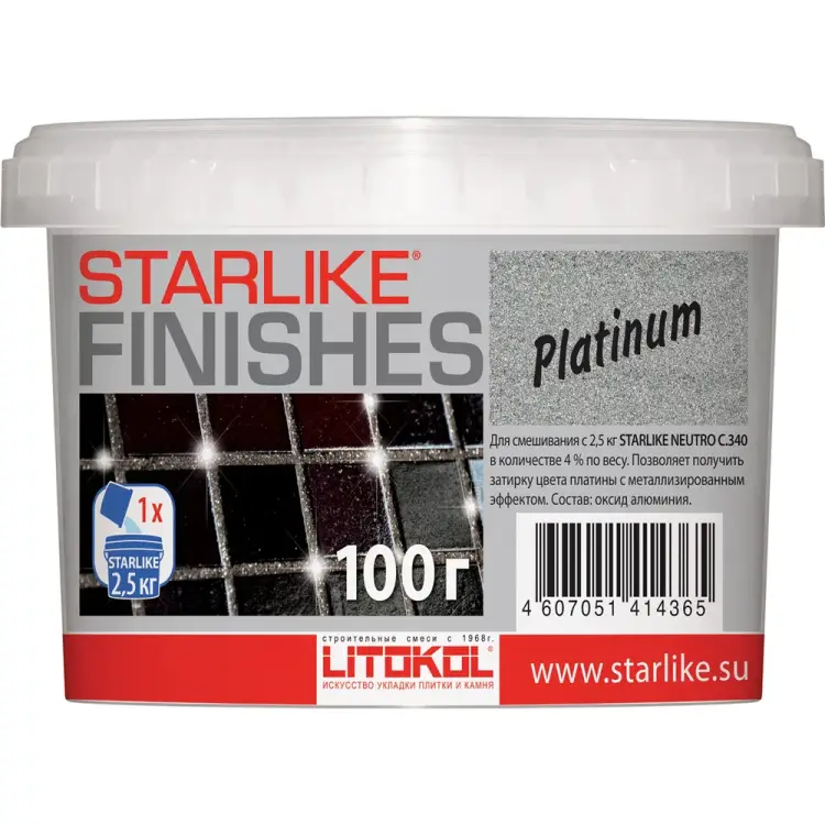 Декоративная добавка для Starlike LITOKOL PLATINUM 480020003 Декоративная добавка для Starlike LITOKOL PLATINUM 480020003