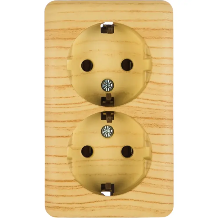 Двойная розетка Lezard VIOLA 751-5200-127