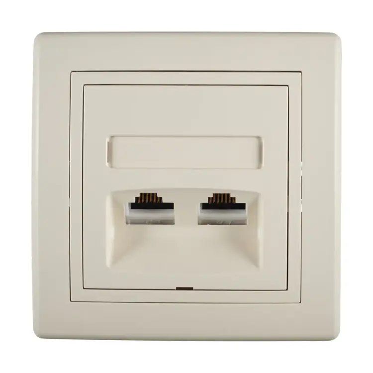 Коммуникационная двойная розетка Aling-conel PRESTIGE 614.99 113220