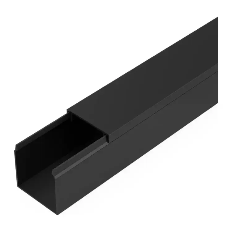 Кабель-канал Промрукав черный 2-й замок в п/э 25x25 2м PR03.0213