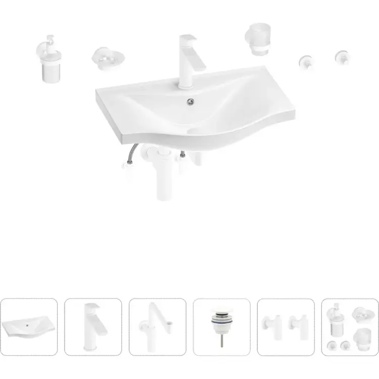 Раковина для ванной Wellsee Bisou 201007245