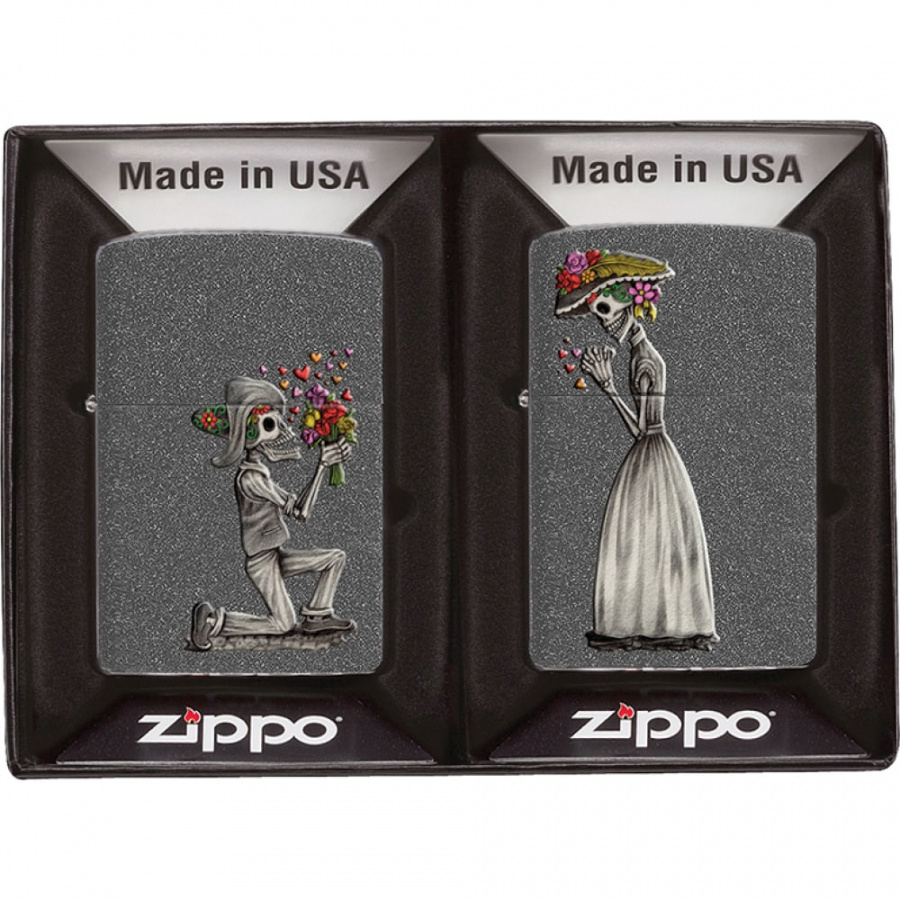 Набор зажигалок Zippo Влюбленные зомби