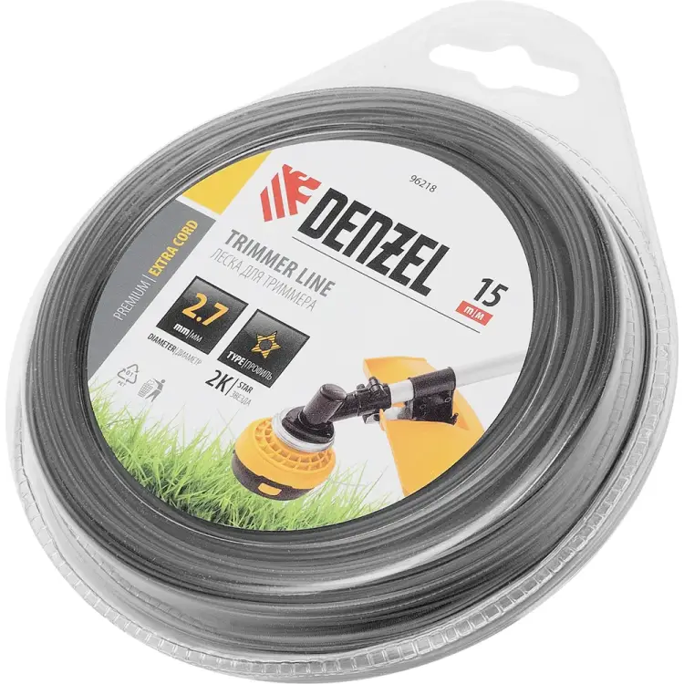 Леска для триммера Denzel EXTRA CORD 96218