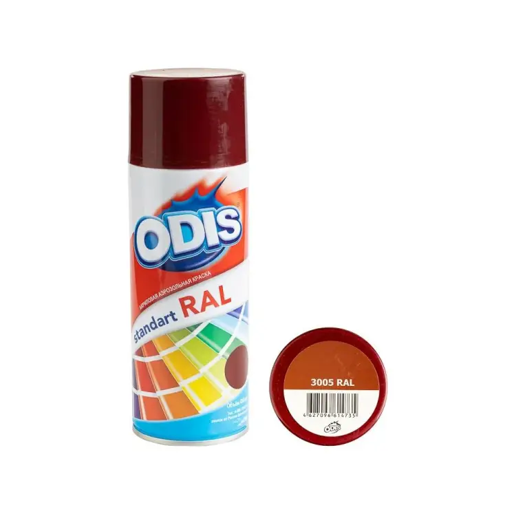 Краска-спрей ODIS standart 3005ral Краска-спрей ODIS standart 3005ral