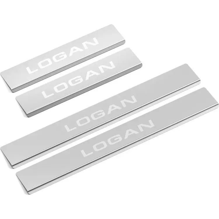 Накладки порогов Renault Logan 2014- AutoMax AMRELOG01
