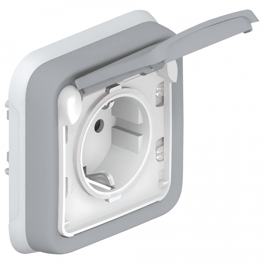 Одноместная розетка Legrand Plexo