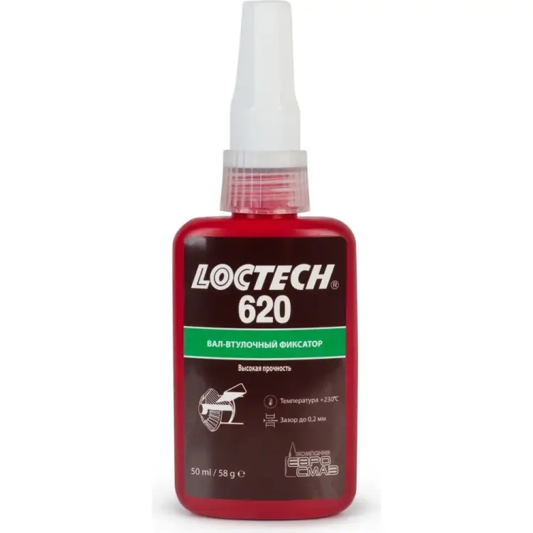 Высокотемпературный вал-втулочный фиксатор LOCTECH 620 62050 Высокотемпературный вал-втулочный фиксатор LOCTECH 620 62050