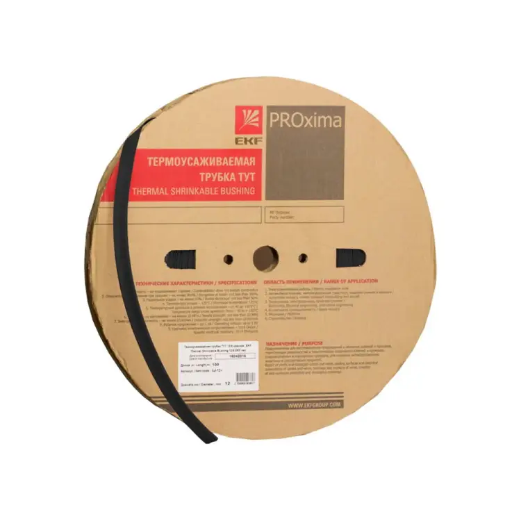 Термоусаживаемая трубка EKF PROxima ТУТ нг, 60/30 tut-60-b
