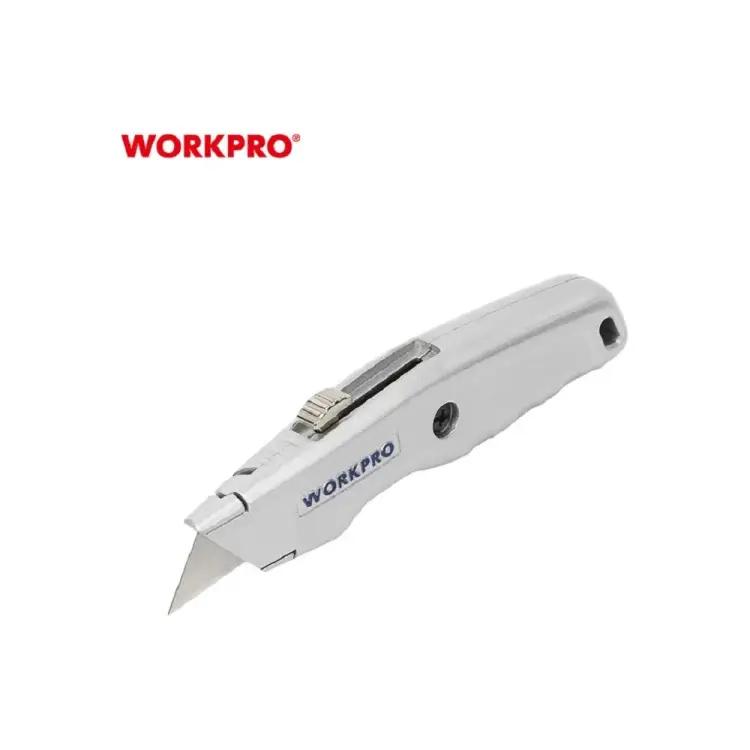 Алюминиевый выдвижной строительный нож WORKPRO WP213006