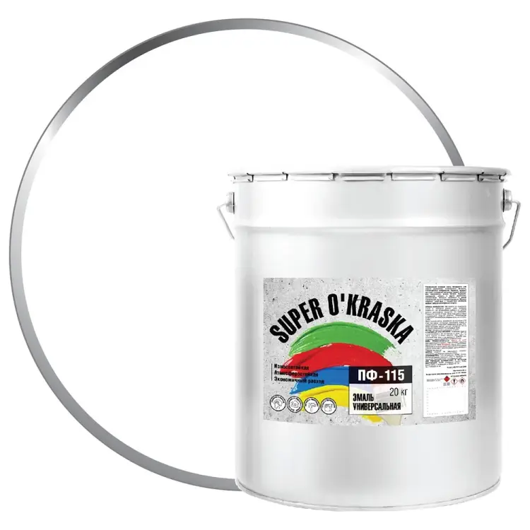 Эмаль super maler белый матовый 20кг Лк-00005638 Эмаль super maler белый матовый 20кг Лк-00005638