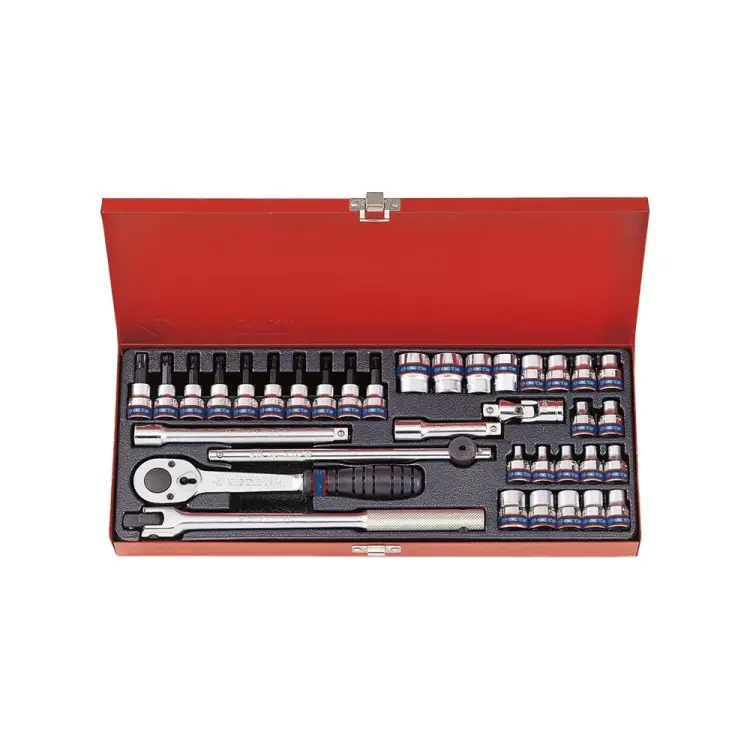 Набор торцевых головок с принадлежностями KING TONY 3534MR