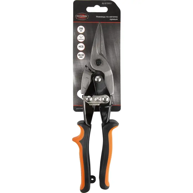 Прямые ножницы по металлу AV Steel AV-615001