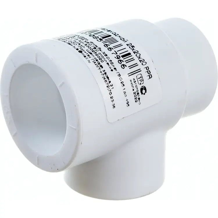 Переходной сантехнический тройник Политэк 9300252020