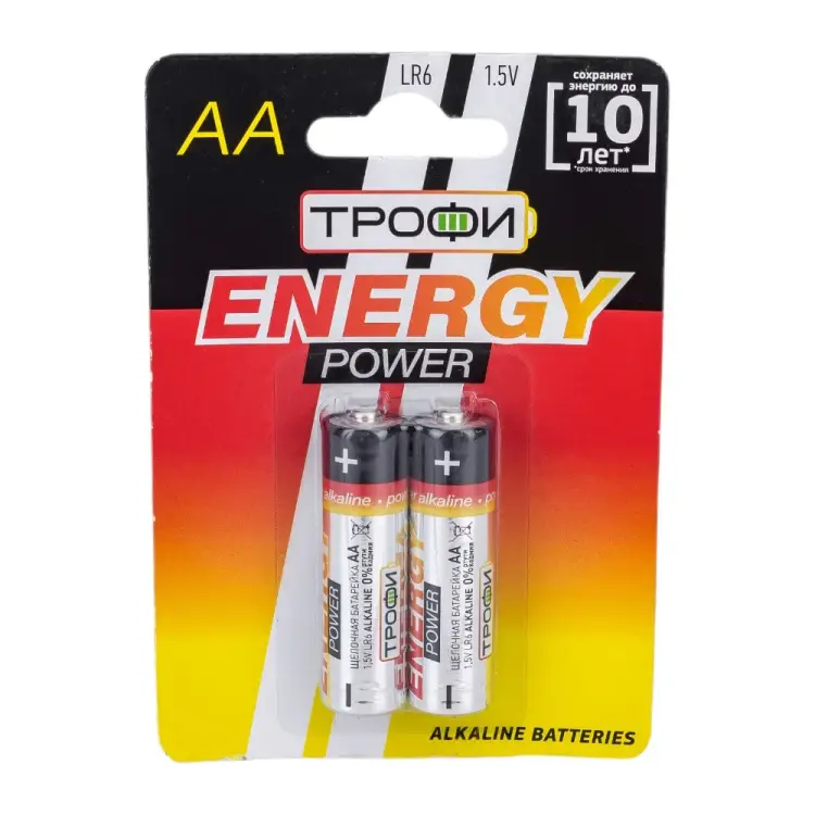 Батарейка ТРОФИ LR6-2BL C0034926