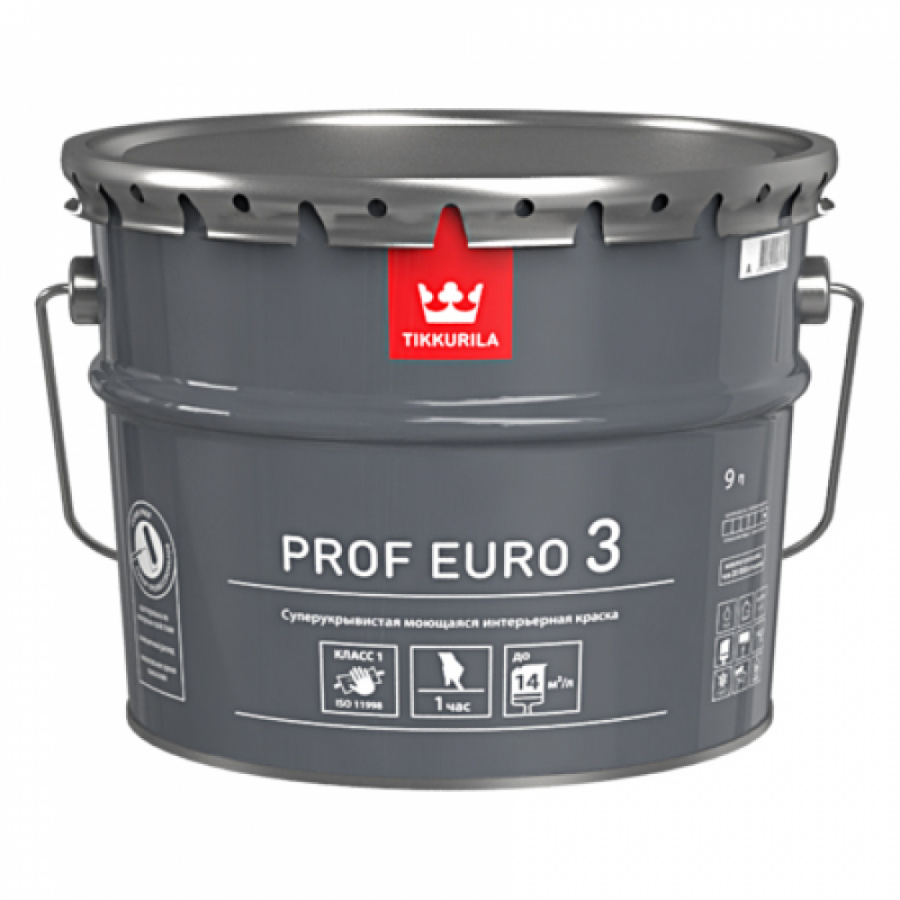 Интерьерная моющаяся краска Tikkurila PROF EURO 3