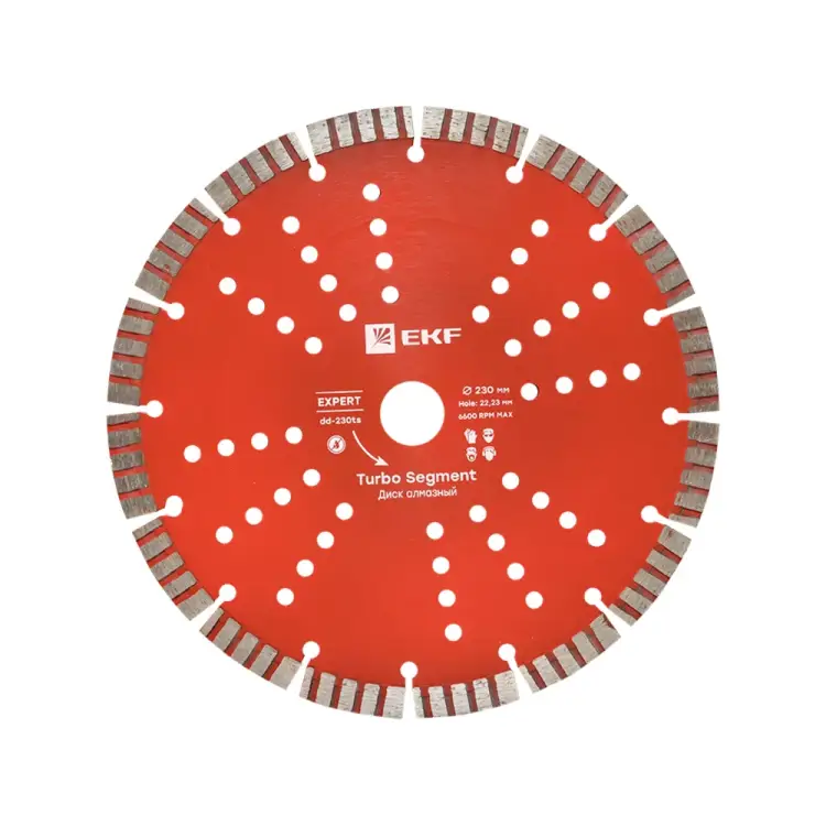 Диск алмазный EKF Turbo Segment Expert dd-230ts