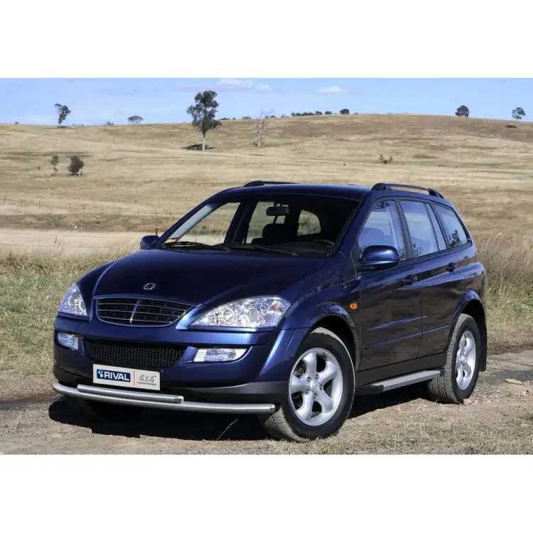 Пороги SsangYong Kyron I рестайлинг 2007-2015 Rival Silver F173AL.5301.1