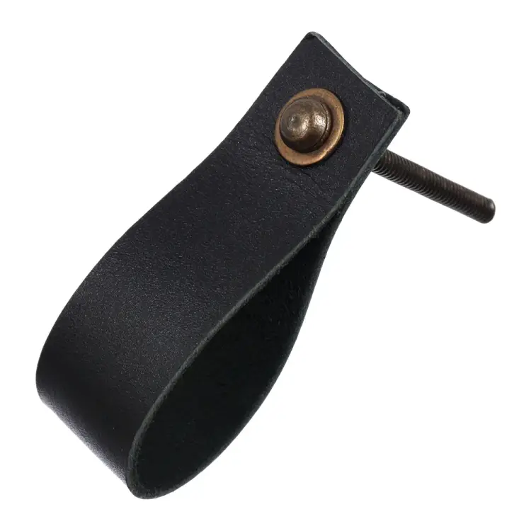 Кожаная ручка для мебели BlumenHaus 66314 Кожаная ручка для мебели BlumenHaus 66314