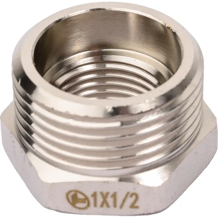 Резьбовая латунная футорка DOUBLE-LIN LL6033 (1"x1/2")