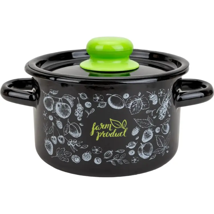 Цилиндрическая эмалированная кастрюля appetite Berry 1с15с/1 Berry Цилиндрическая эмалированная кастрюля appetite Berry 1с15с/1 Berry