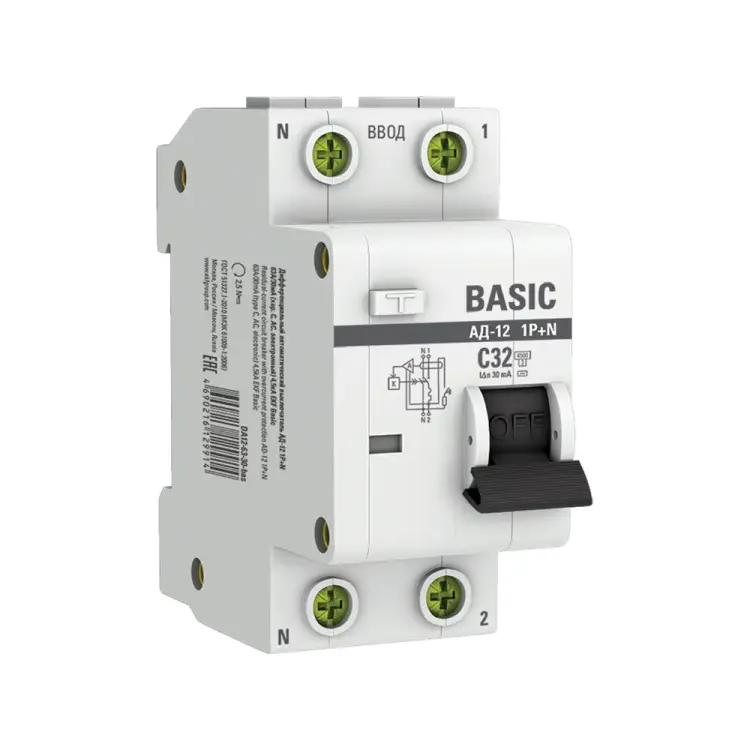 Электронный дифференциальный автомат EKF Basic АД-12 DA12-32-30-bas