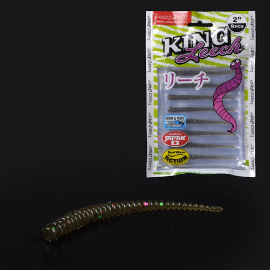 Съедобные искусственные слаги Lucky John LJ Pro Series KING LEECH