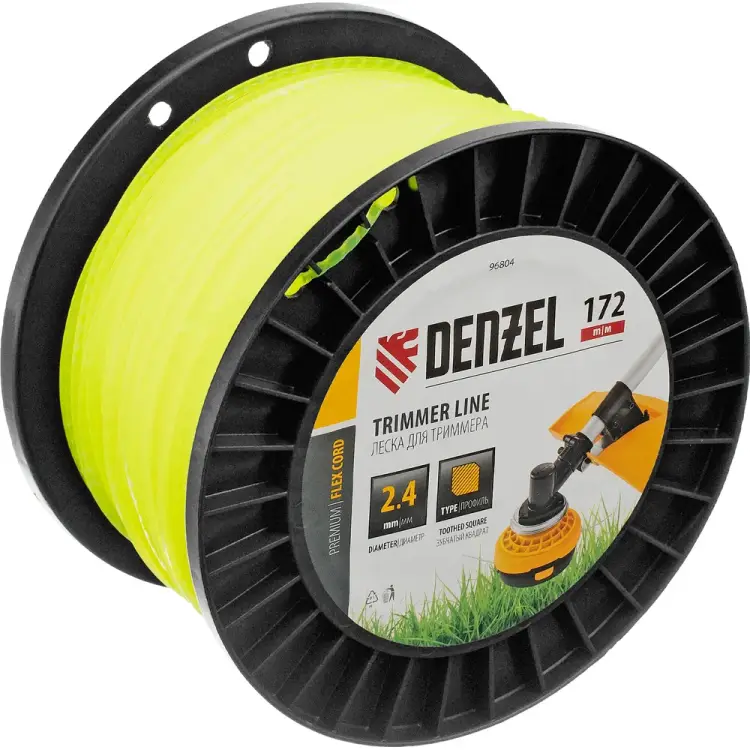 Леска для триммера Denzel FLEX CORD 96804