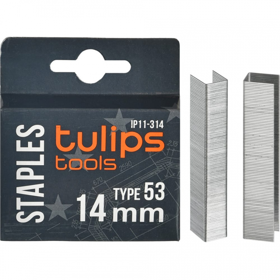 Скобы для степлера Tulips Tools IP11-314