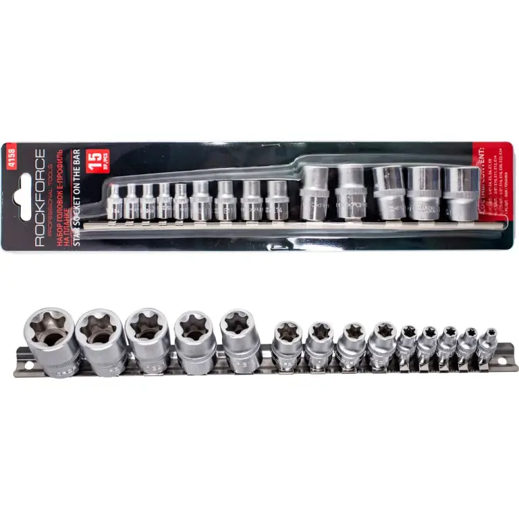 Набор торцевых головок Rockforce RF-4158(11711)