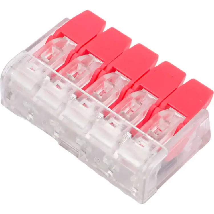 Универсальные компактные пятипроводные клеммы STEKKER LD221-415 32419