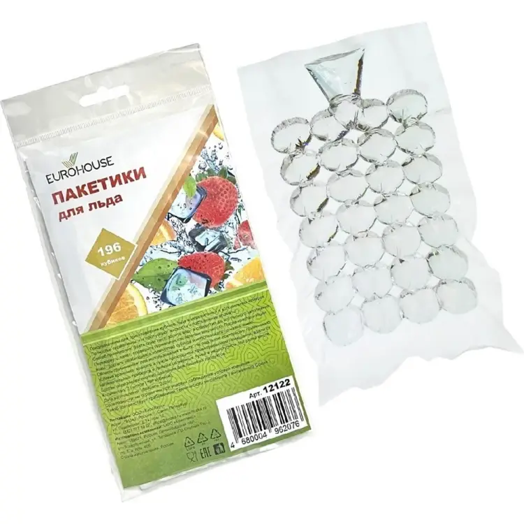 Пакеты для льда для приготовления льда EUROHOUSE 12122
