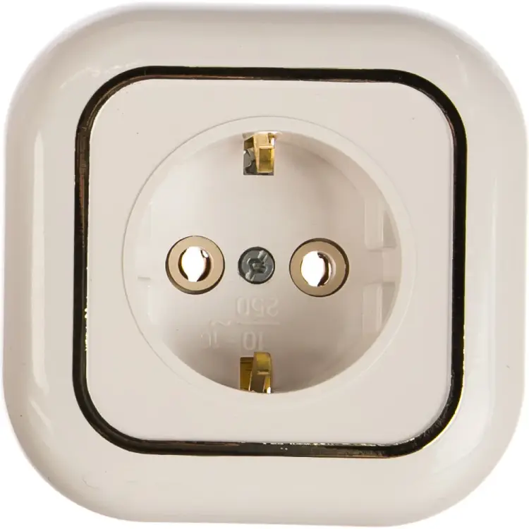 Одноместная розетка Кунцево-Электро ВАЛЕНТИНА РС16-635 7654