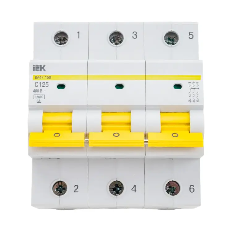 Автоматический выключатель IEK ВА47-150 MVA50-3-125-C