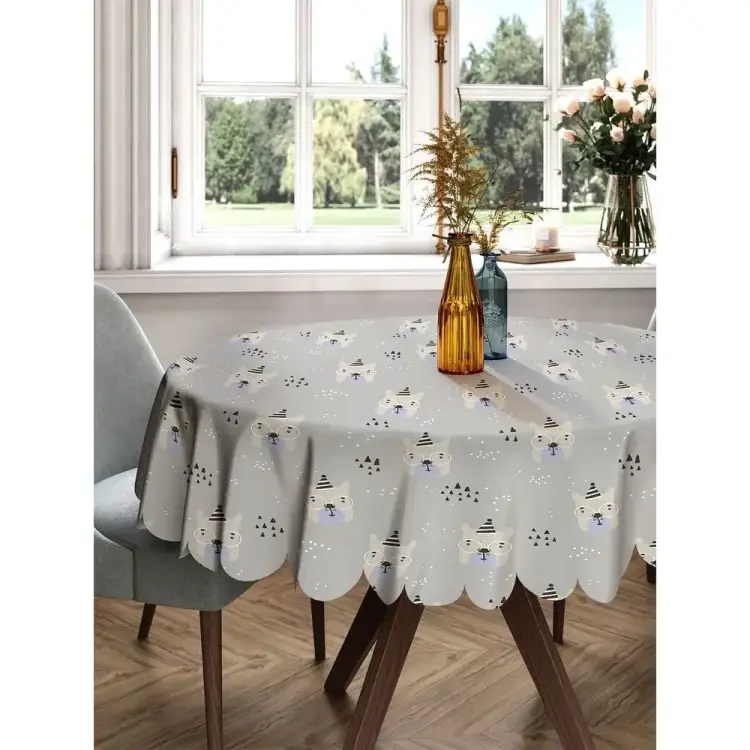Круглая тканевая скатерть на стол JOYARTY rtcf01_70997_150x150