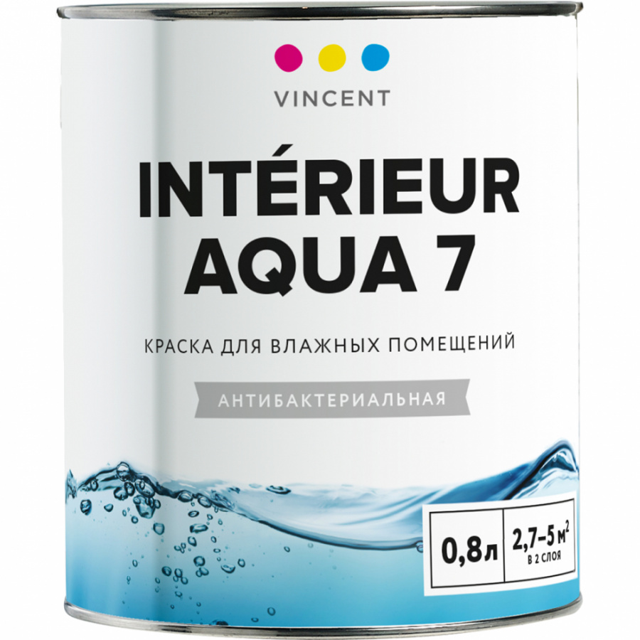 Краска для влажных помещений Vincent INTERIEUR AQUA I 7