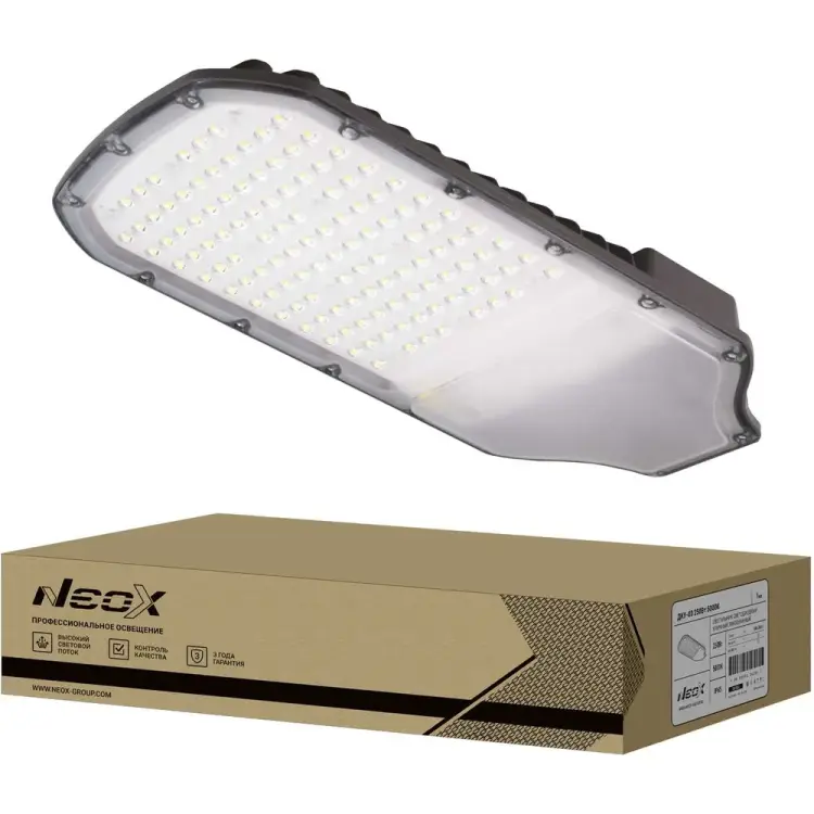 Линзованный светодиодный уличный светильник Neox дку-03 4690612042848