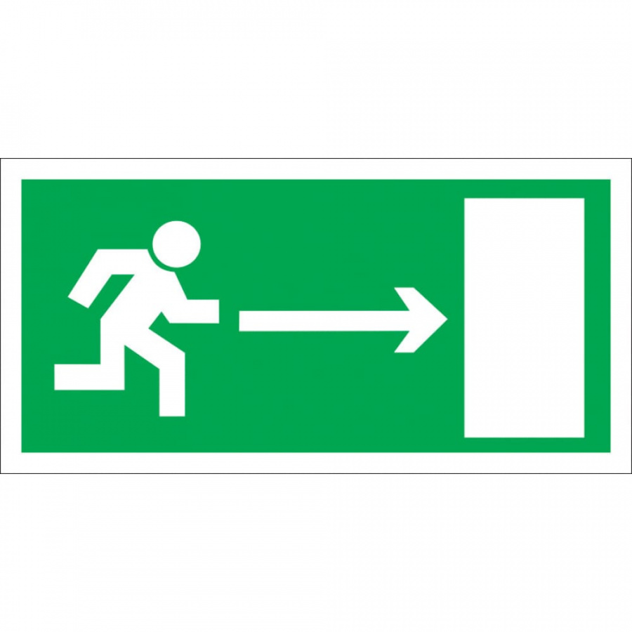 Знак Стандарт Знак Направление к эвакуационному выходу Е03 направо