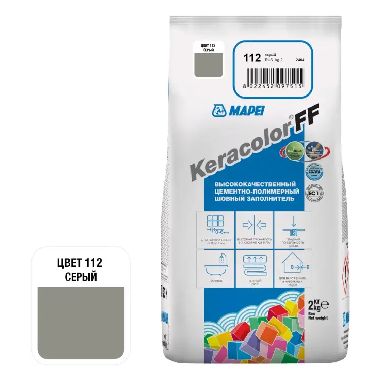 Затирка MAPEI KERACOLOR 5QA011202A