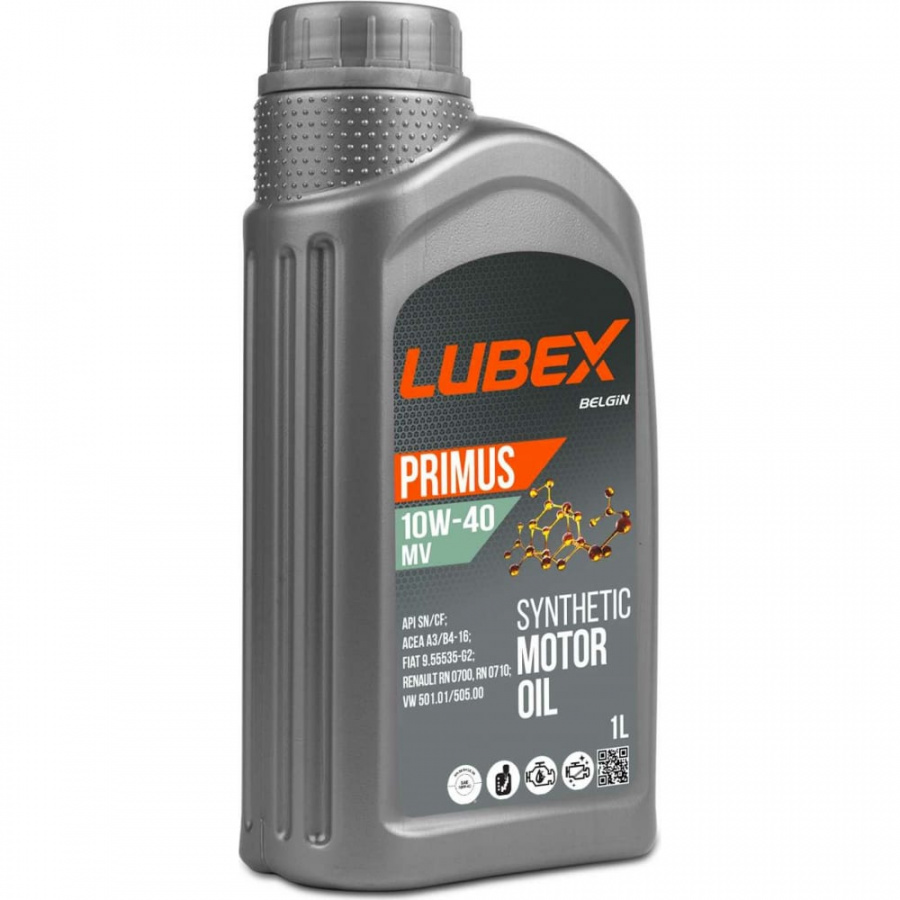 Синтетическое моторное масло Lubex PRIMUS MV 10W-40 CF/SN A3/B4