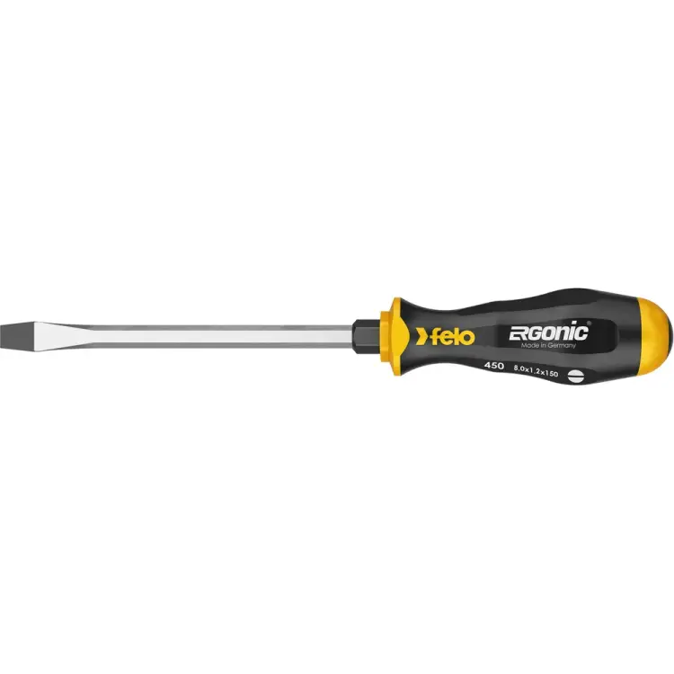 Плоская шлицевая ударная отвертка Felo Ergonic 45008040 Плоская шлицевая ударная отвертка Felo Ergonic 45008040