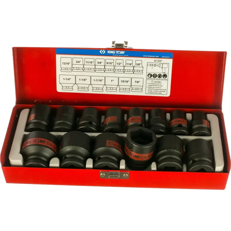 Набор ударных торцевых головок KING TONY 4414SP