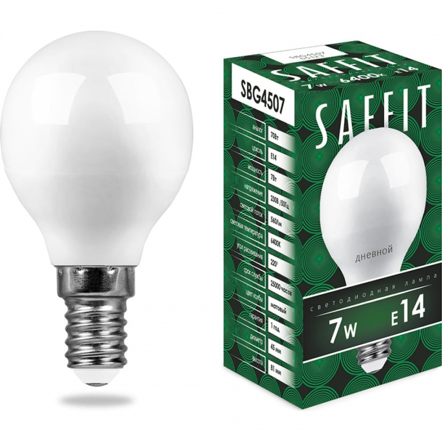 Светодиодная лампа SAFFIT SBG4507