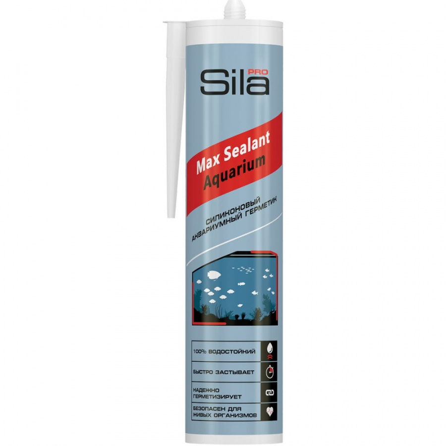 Аквариумный силиконовый герметик Sila PRO Max Sealant AQ