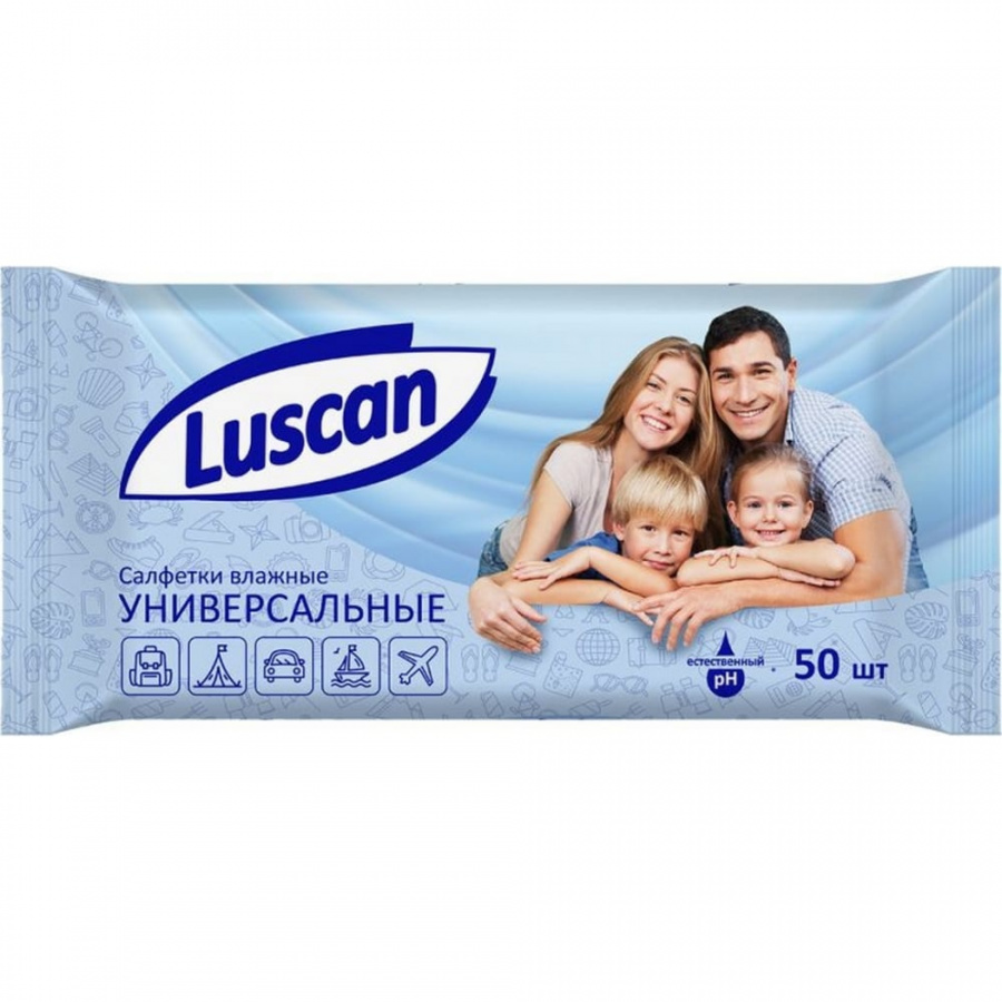 Освежающие влажные салфетки Luscan 1063460