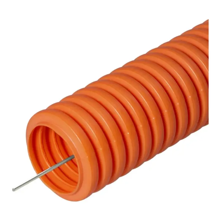 Безгалогенная легкая гофрированная труба пвх Промрукав 350 Н 021661 Безгалогенная легкая гофрированная труба пвх Промрукав 350 Н 021661